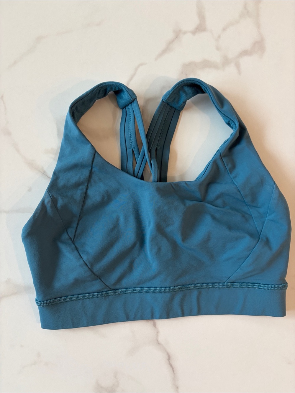 lululemon athletica Teal Strappy Back Sports Bra